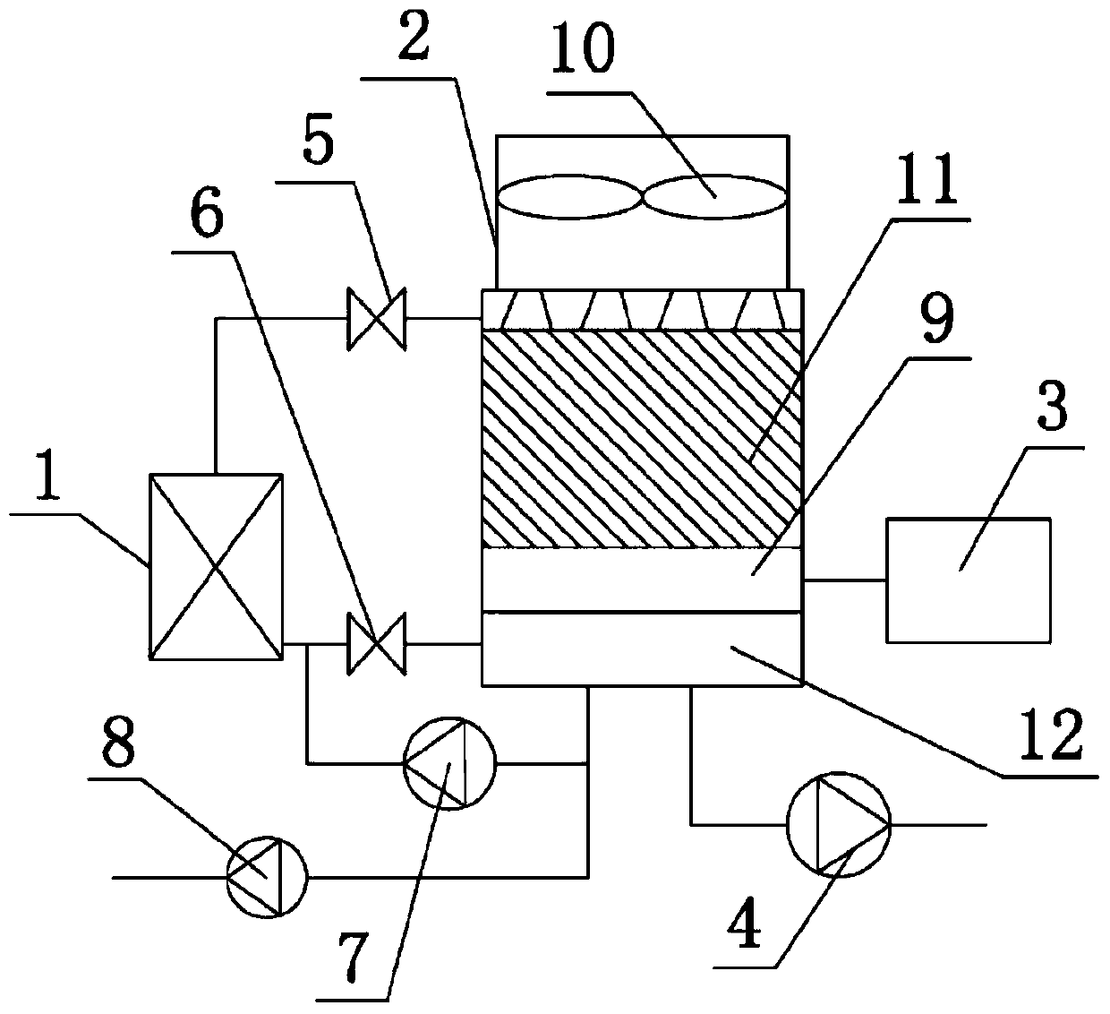 Anti-freezing apparatus for air cooling tower system of indirect air cooling unit