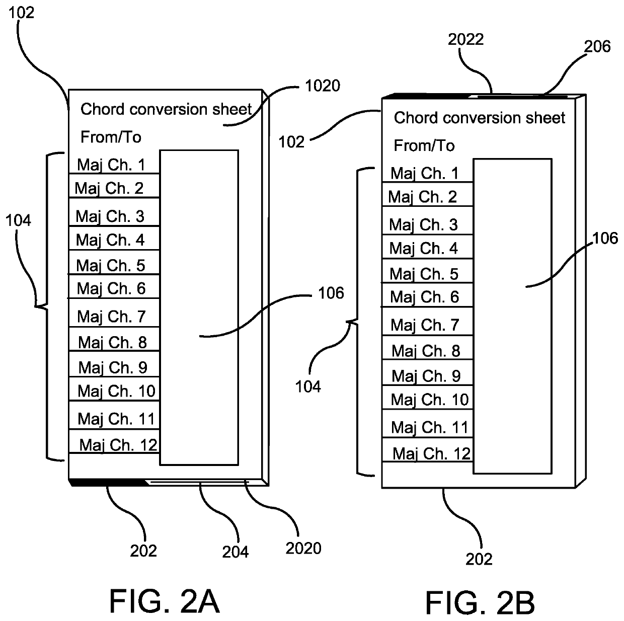 Musical Chord Conversion Aid Device