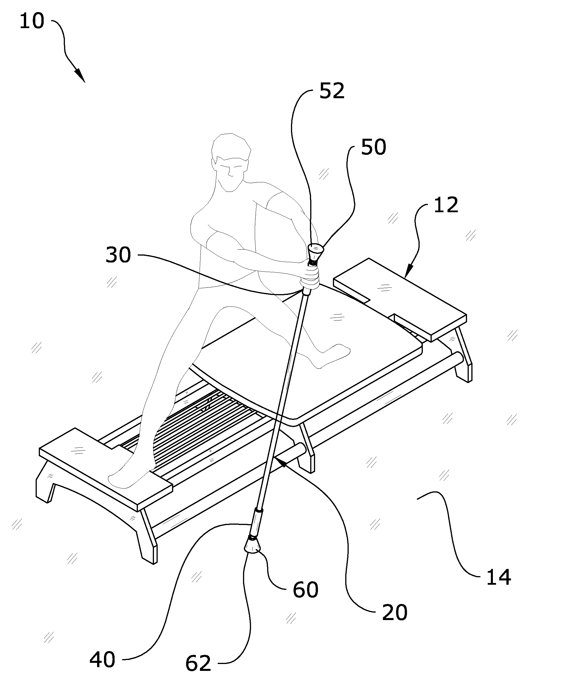 Self-Standing Weighted Pole System