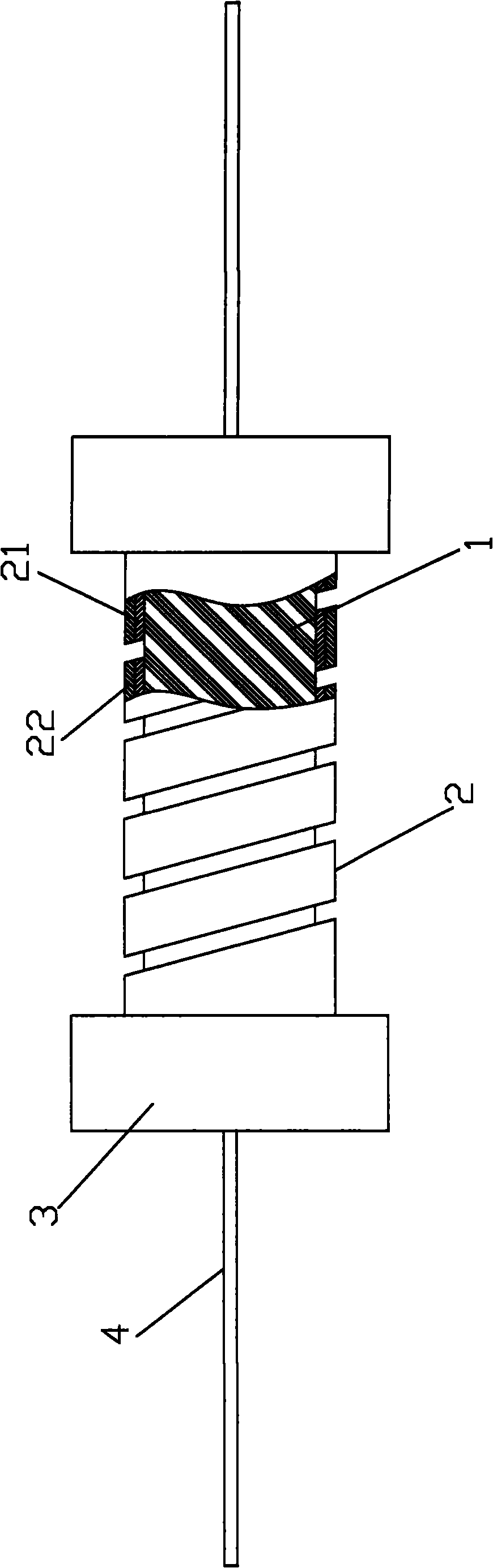 High-resistance value metal oxide film resistor and manufacture method thereof