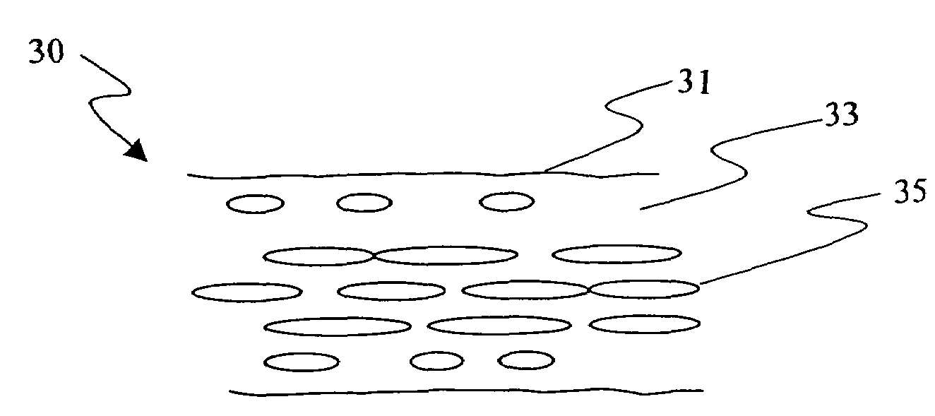 Foam core imaging element with gradient density core