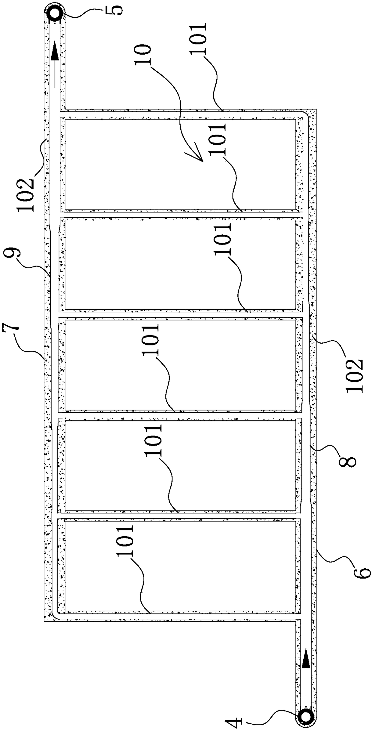 Strengthened closed type medium-deep-layer buried pipe heat exchange system