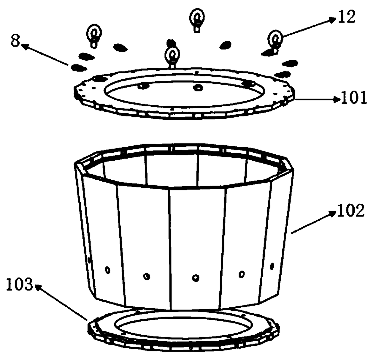 Combined mold and duct wall molding method