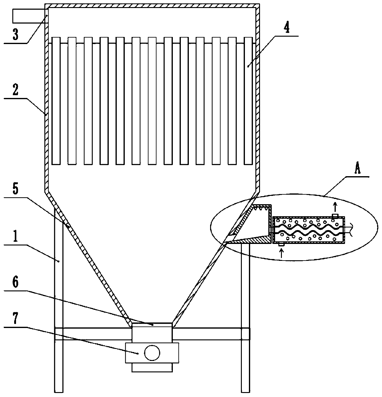 Boiler dust collection device