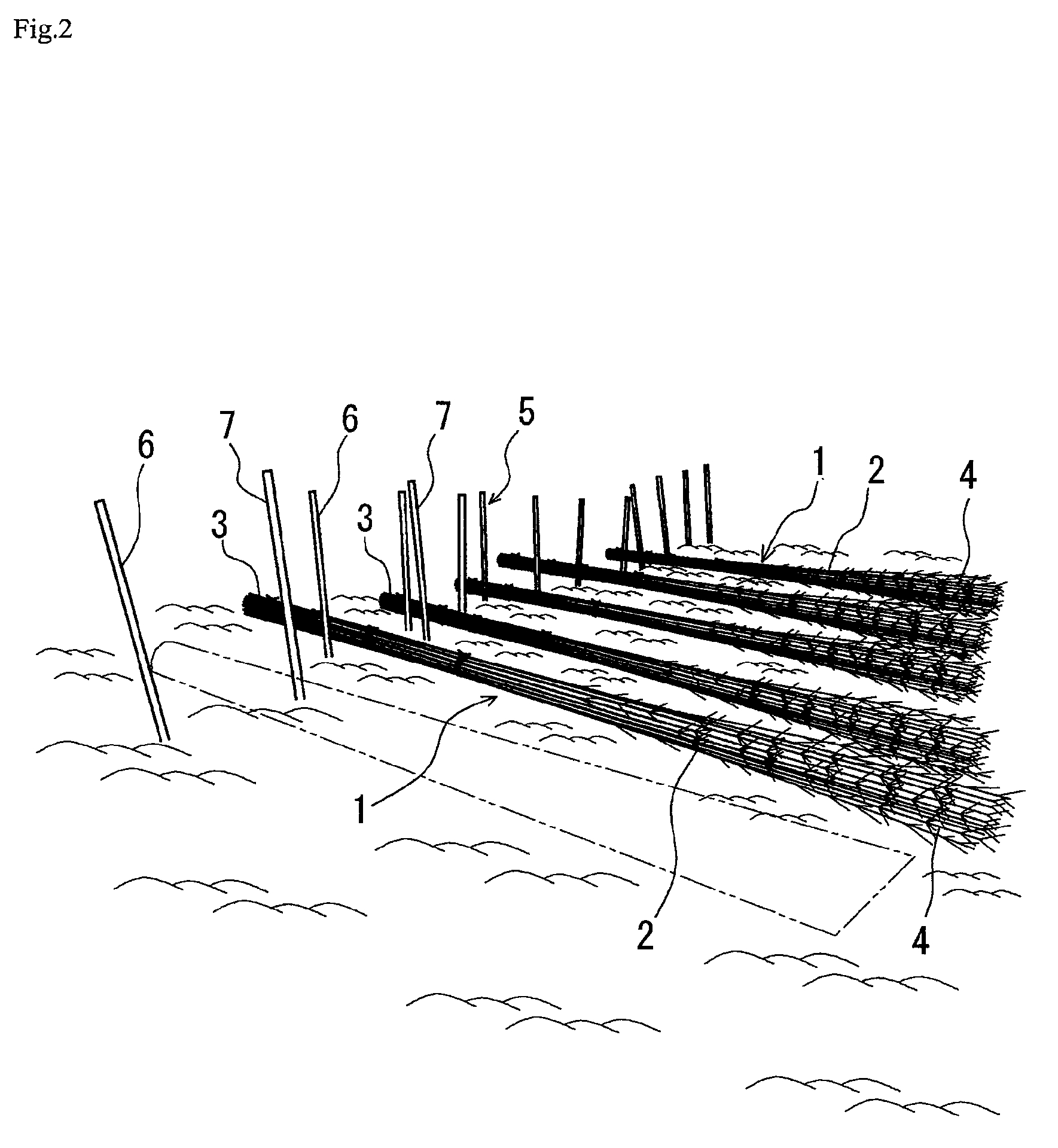 Floating-type sandy beach growing device