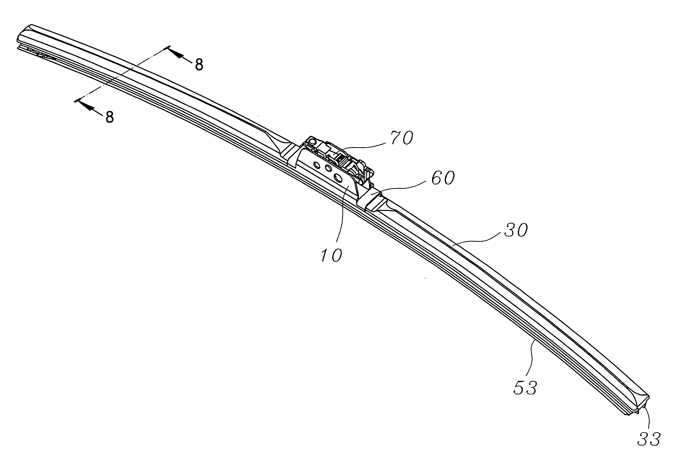 Vehicle windshield wiper for rain and snow dual purpose