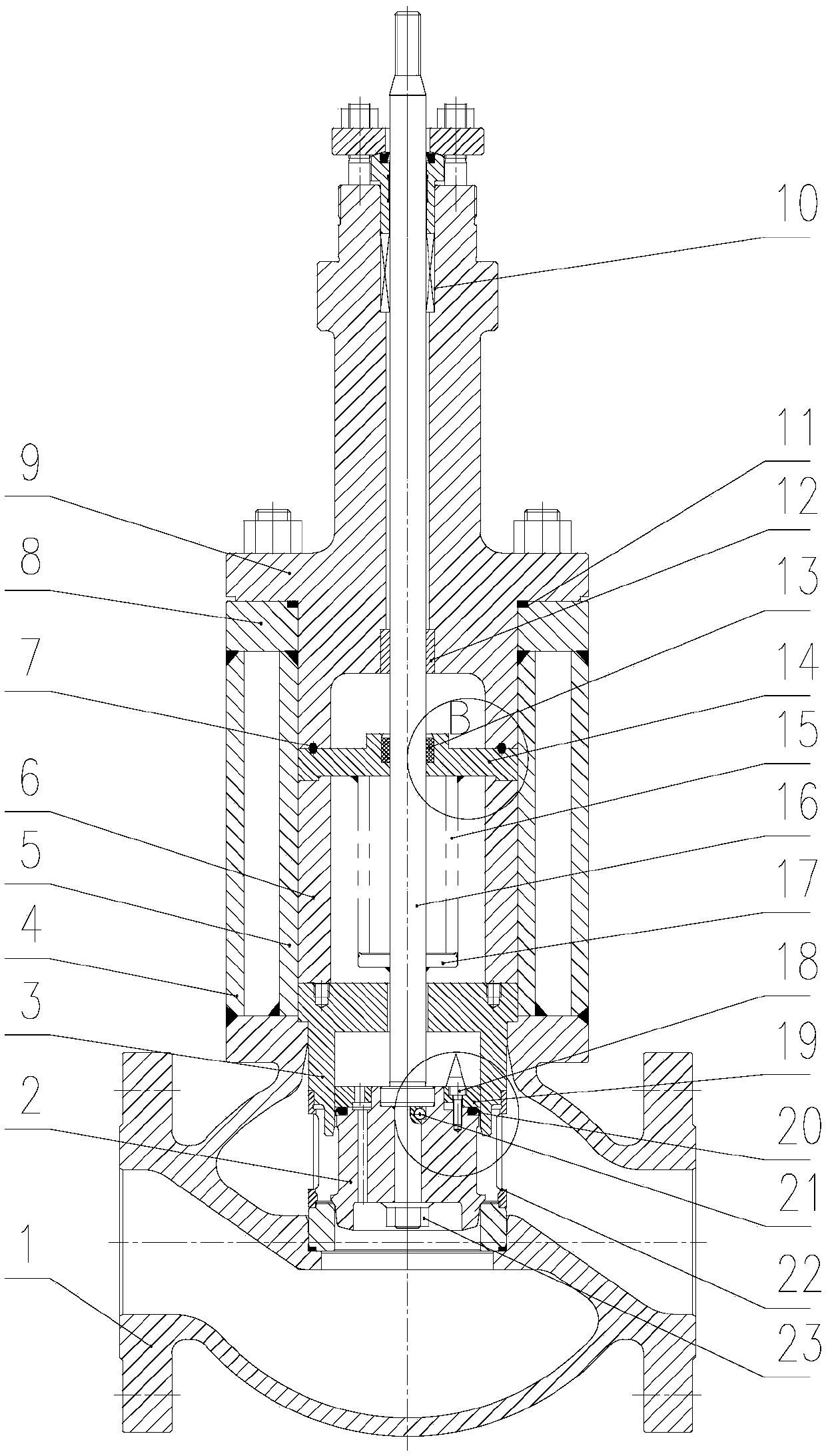 Low temperature regulating valve