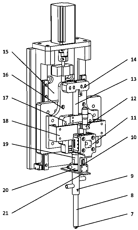 High-temperature micro-nano indentation testing device and method with inert gas protection function