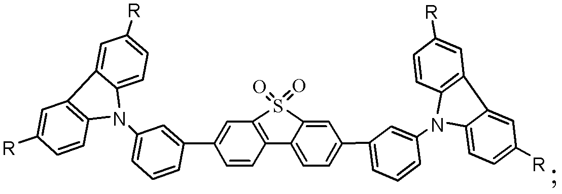 Organic semiconductor material containing dibenzothiophene sulfone, preparation method of organic semiconductor material and organic electroluminescent device