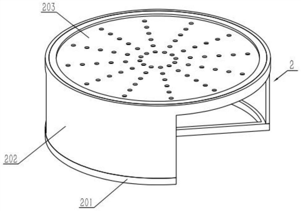 An oyster processing device