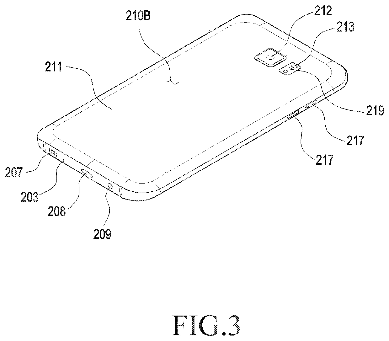 Electronic device and electronic device housing structure