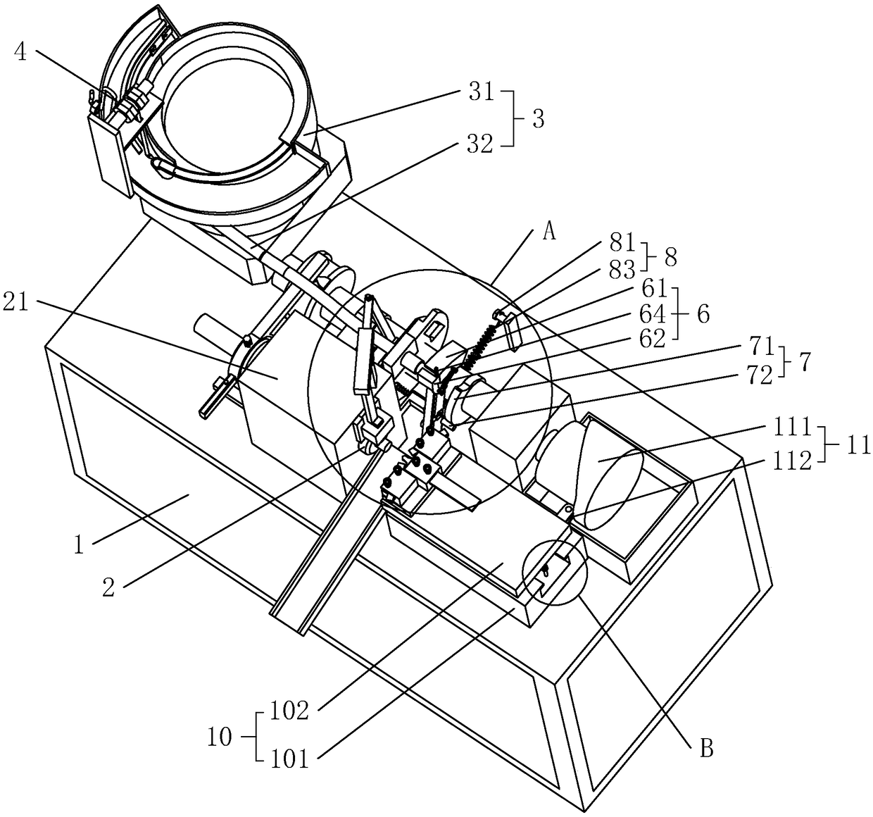 Valve rod plane semi-automatic lathe