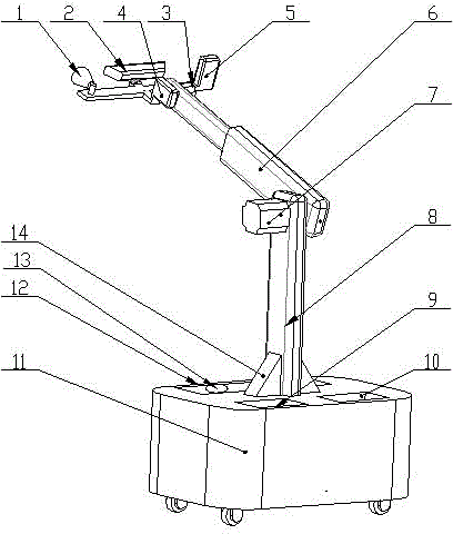 Subway tunnel duct piece dislocation detecting system and detecting method