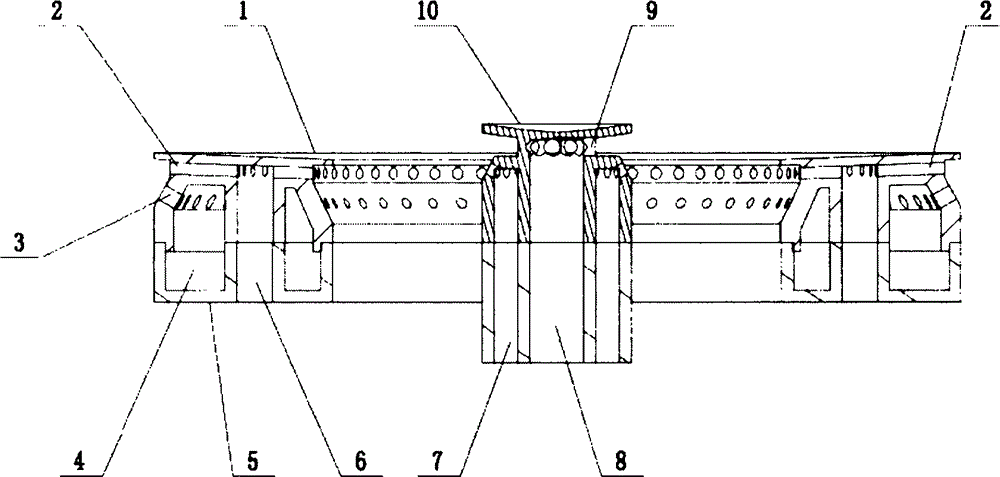 Gas stove combustor with dual stereoscopic gas introduction holes