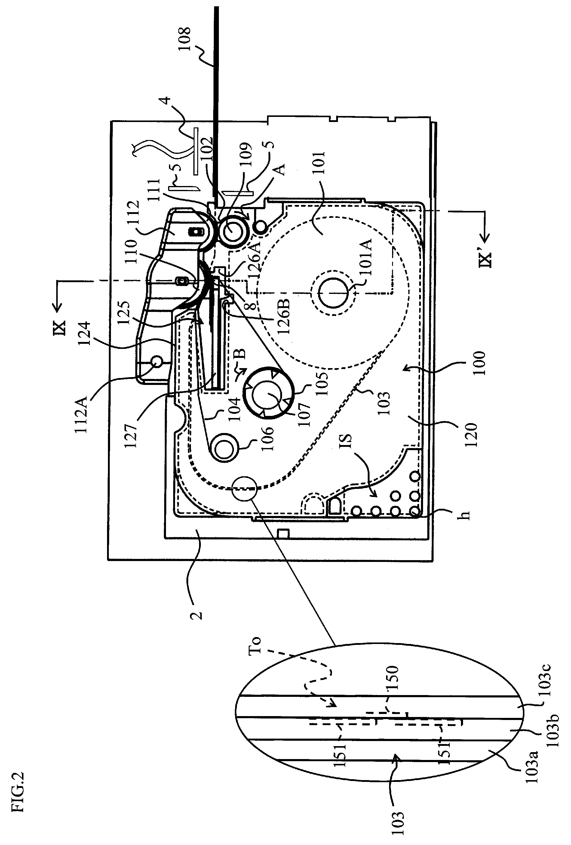 RFID circuit element cartridge, roll for producing electromagnetic radiation reaction element label, and tag-label producing device