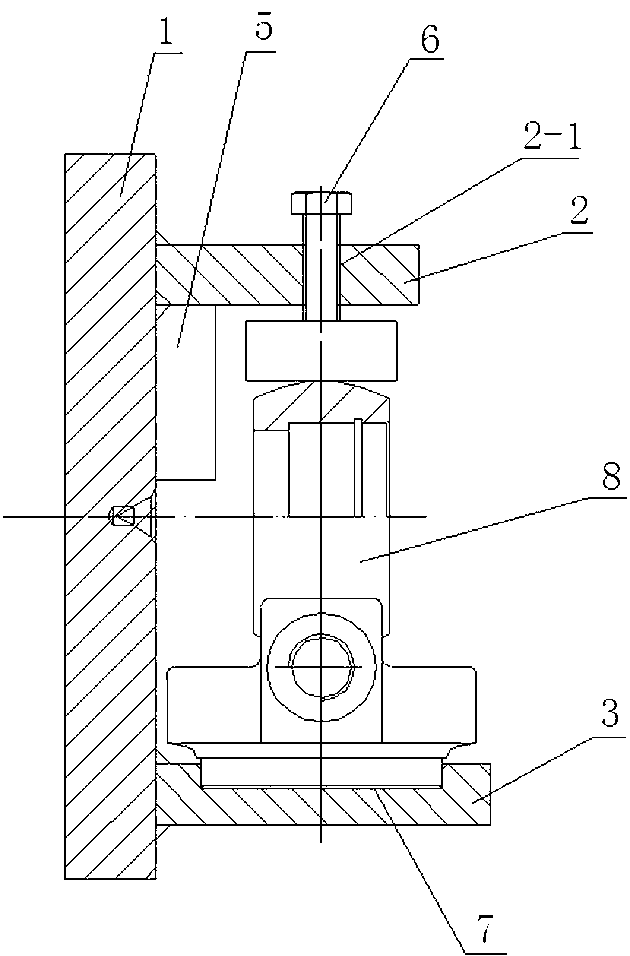 Boring fixture for rear lug of HSG series engineering cylinder