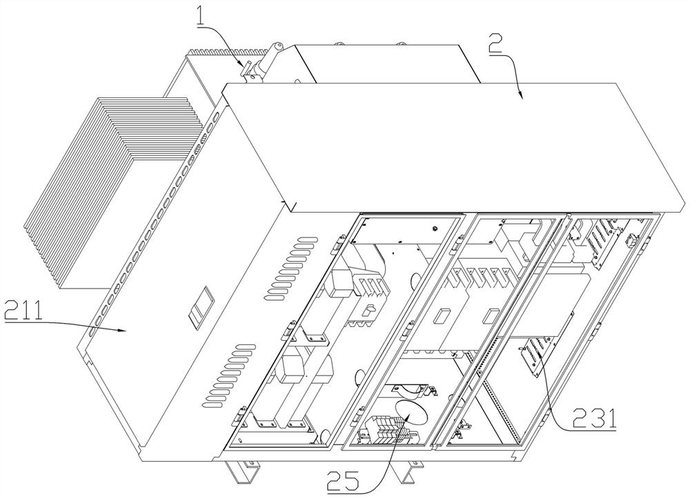 Power distribution cabinet for substation and integrated substation