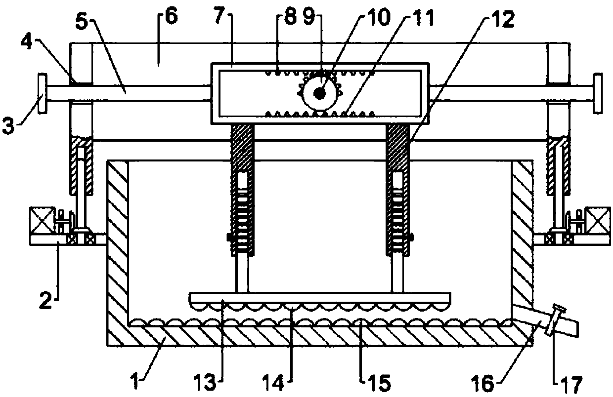 Cleaning and rubbing device for animal intestines