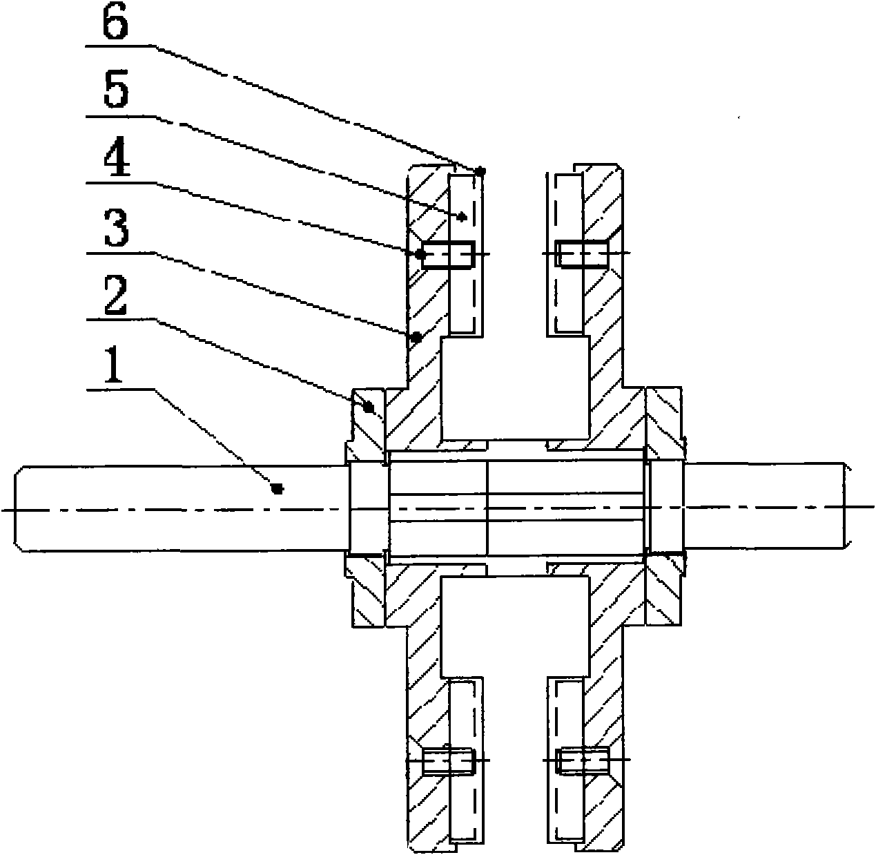 Disc-type permanent magnet motor rotor