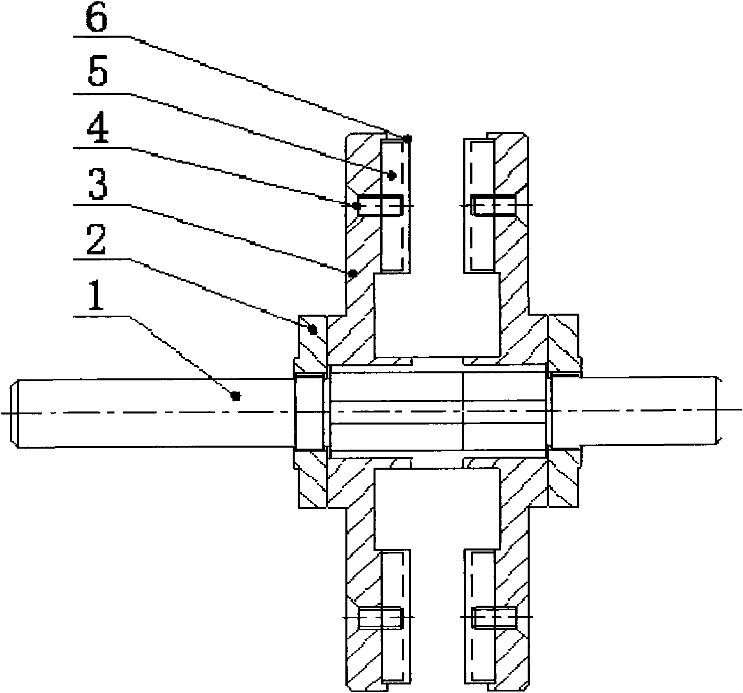 Disc-type permanent magnet motor rotor