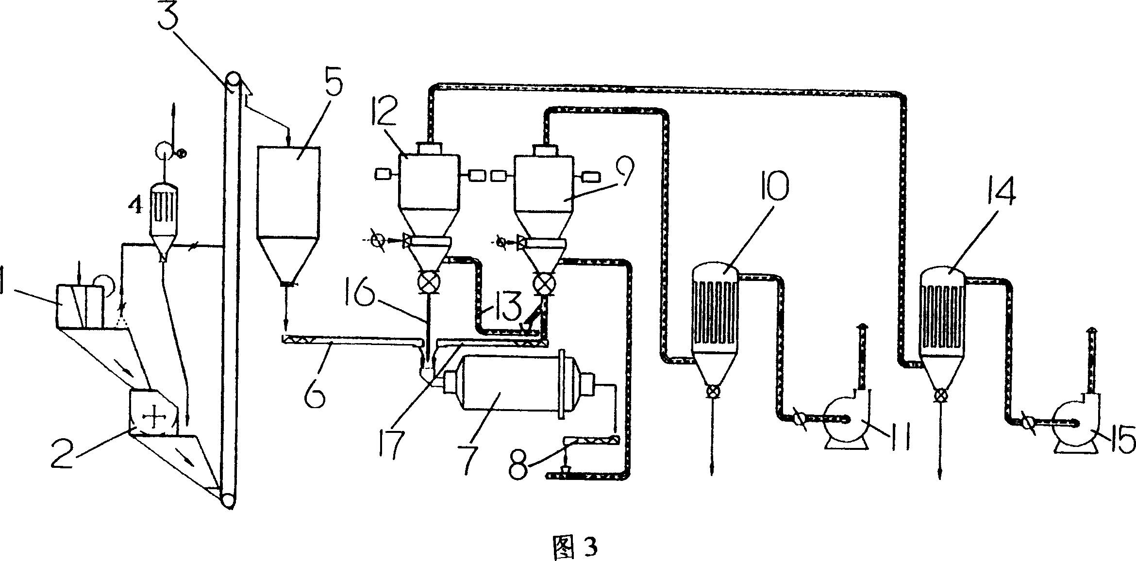 System for producing micropowder of dense calcium carbonate