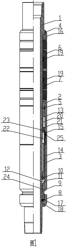 Composite rubber sleeve device