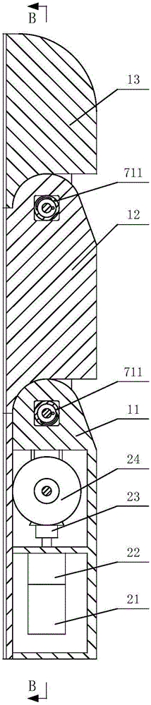 Cam synchronous locking elastic self-adaptation robot finger device