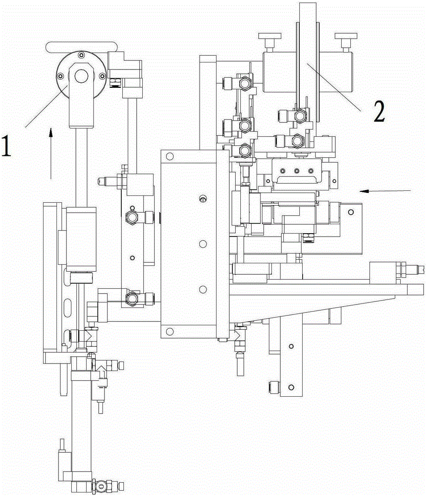 Lithium battery winding and pasting mechanism