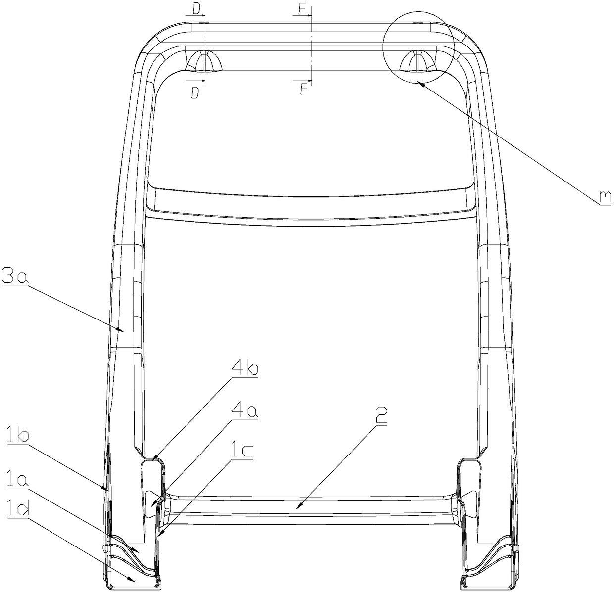 Automobile seat skeleton structure