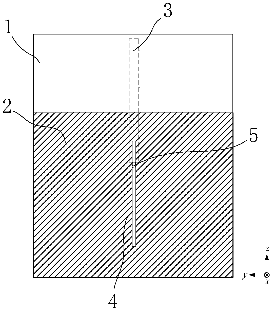 Bipolar antenna with planar monopole and slot structure