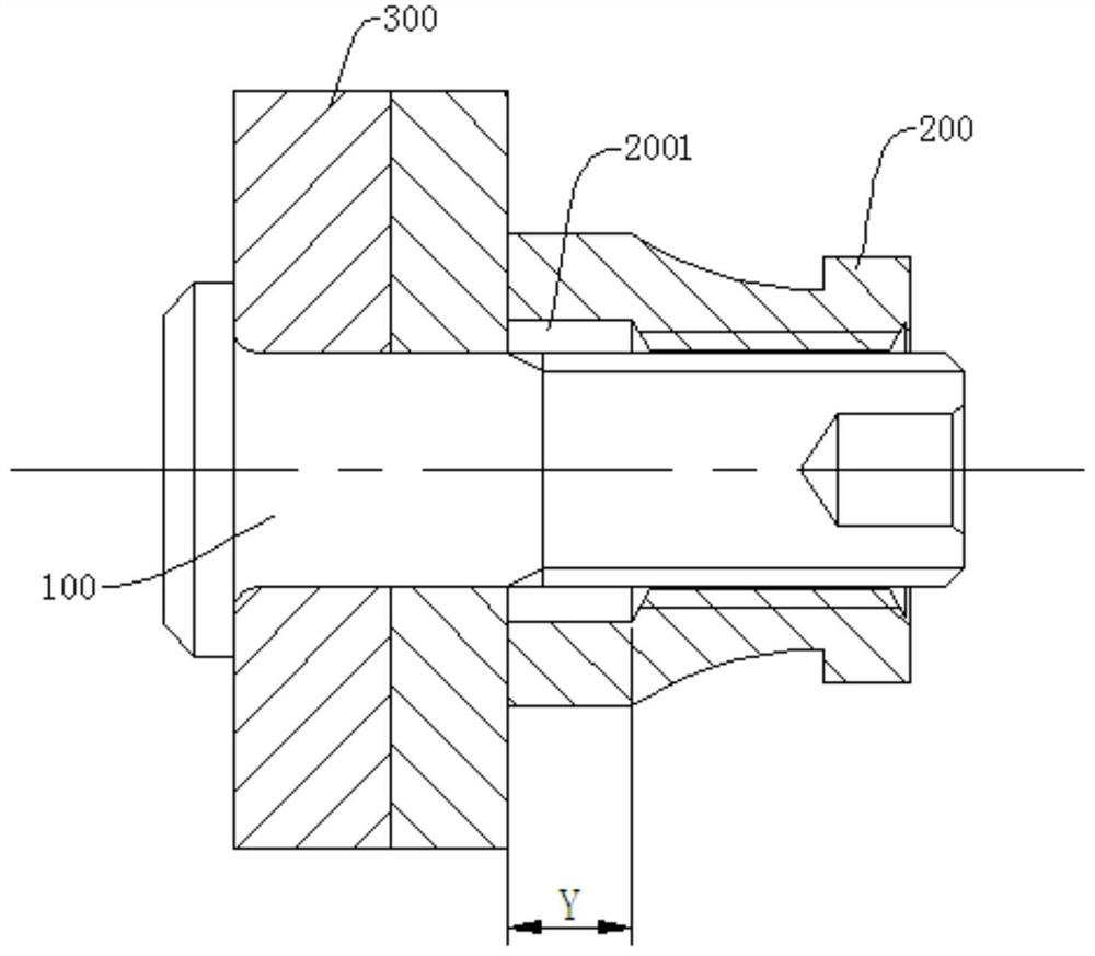 A bolt with a transition zone and its transition structure