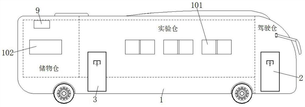 Digital scientific exploration mobile laboratory teaching device