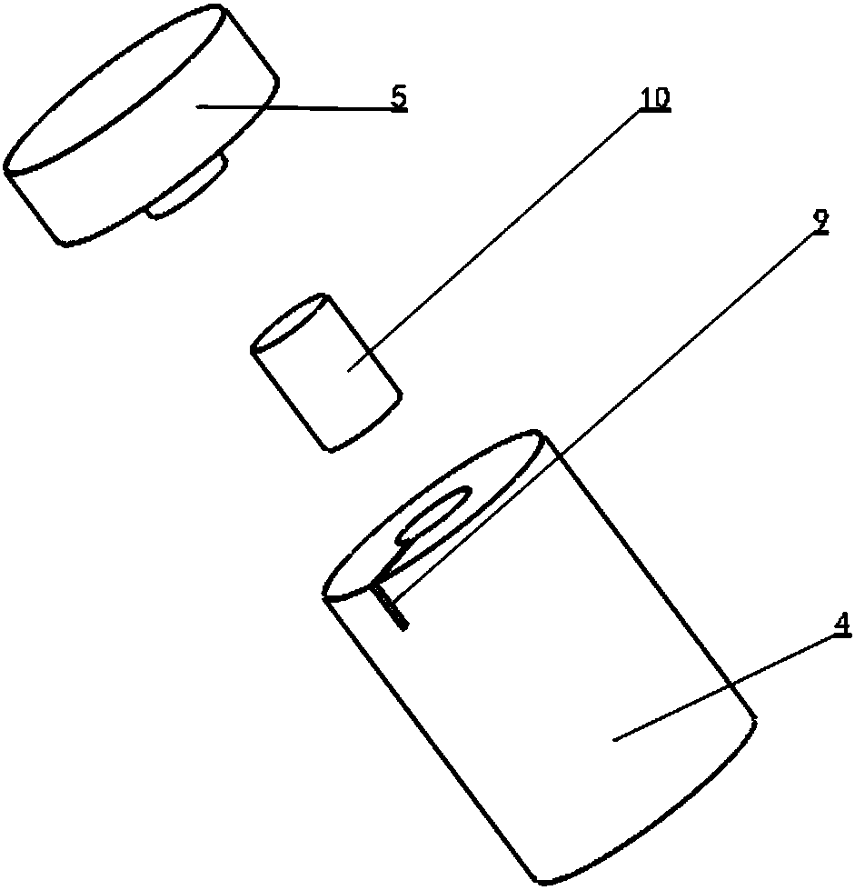 Method for measuring dynamic damage degree of rock in confining pressure condition