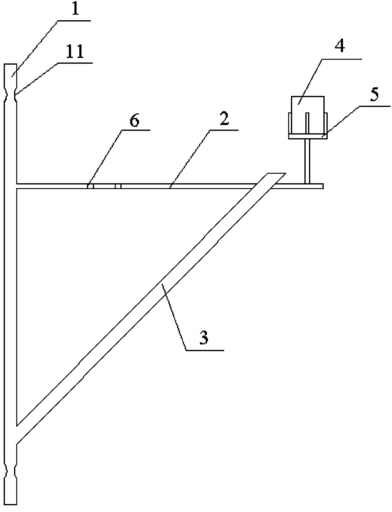 Fire attack device for clearing power transmission wire plastic foreign matters