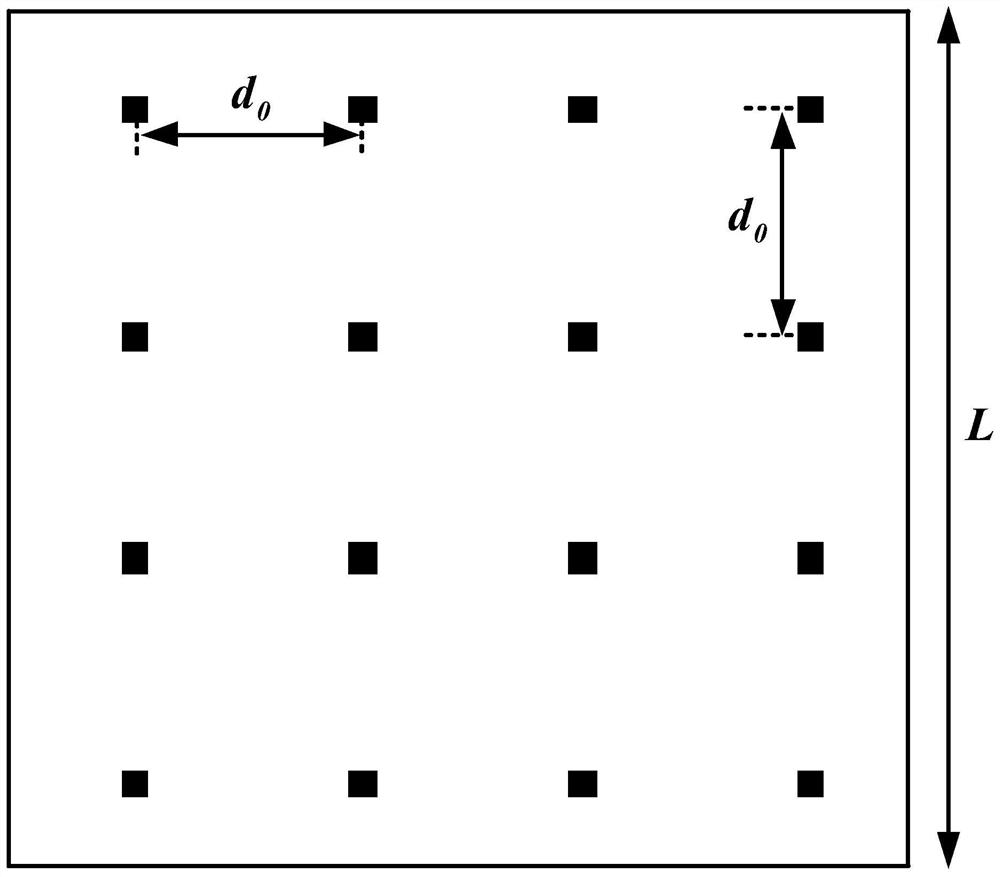 Large-spacing array antenna based on subarray-level mixed arrangement and design method