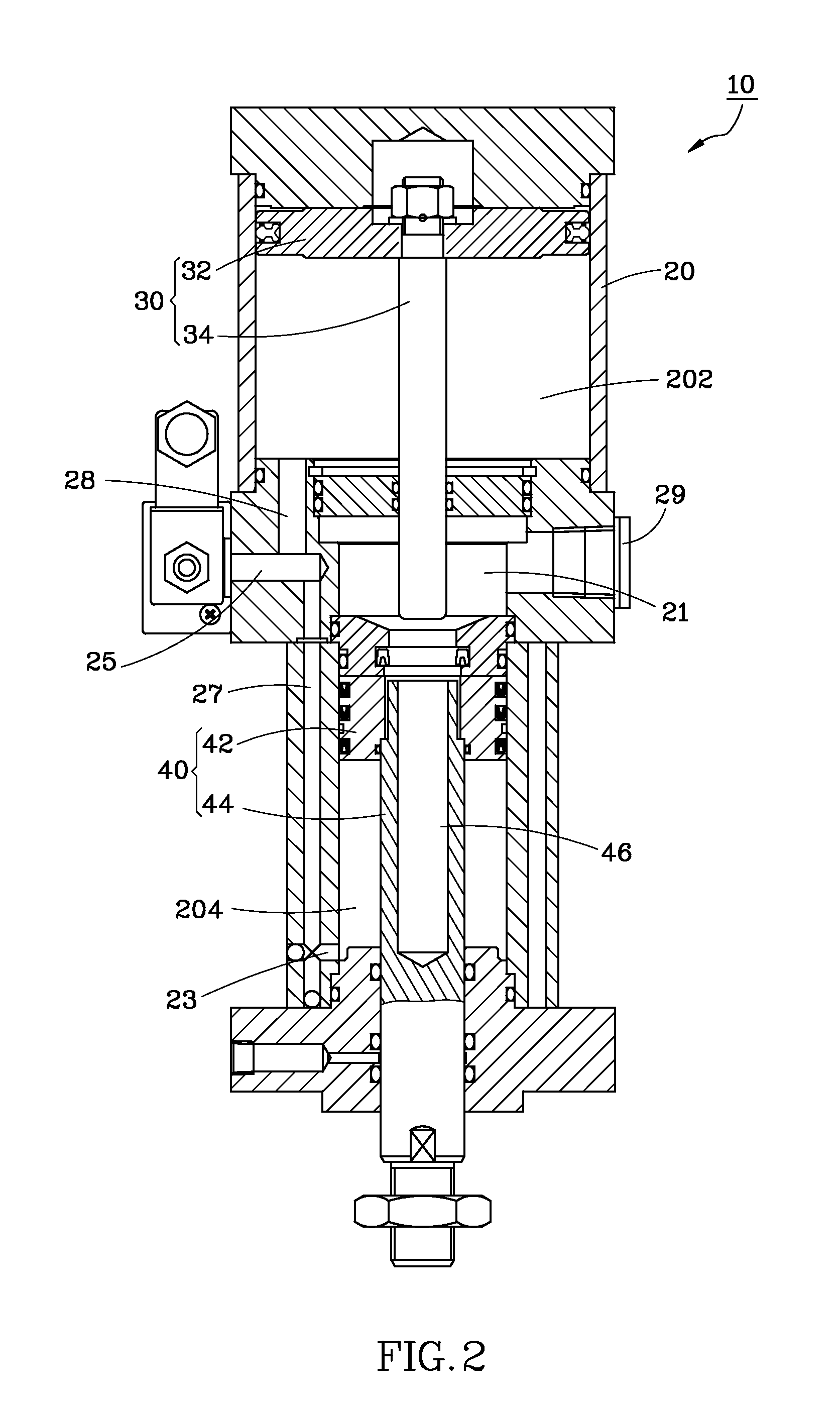 Pressure cylinder having a hidden loop design