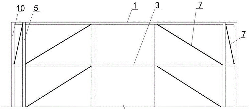 Additional type space constraint high-ductility building block modification structure and construction method