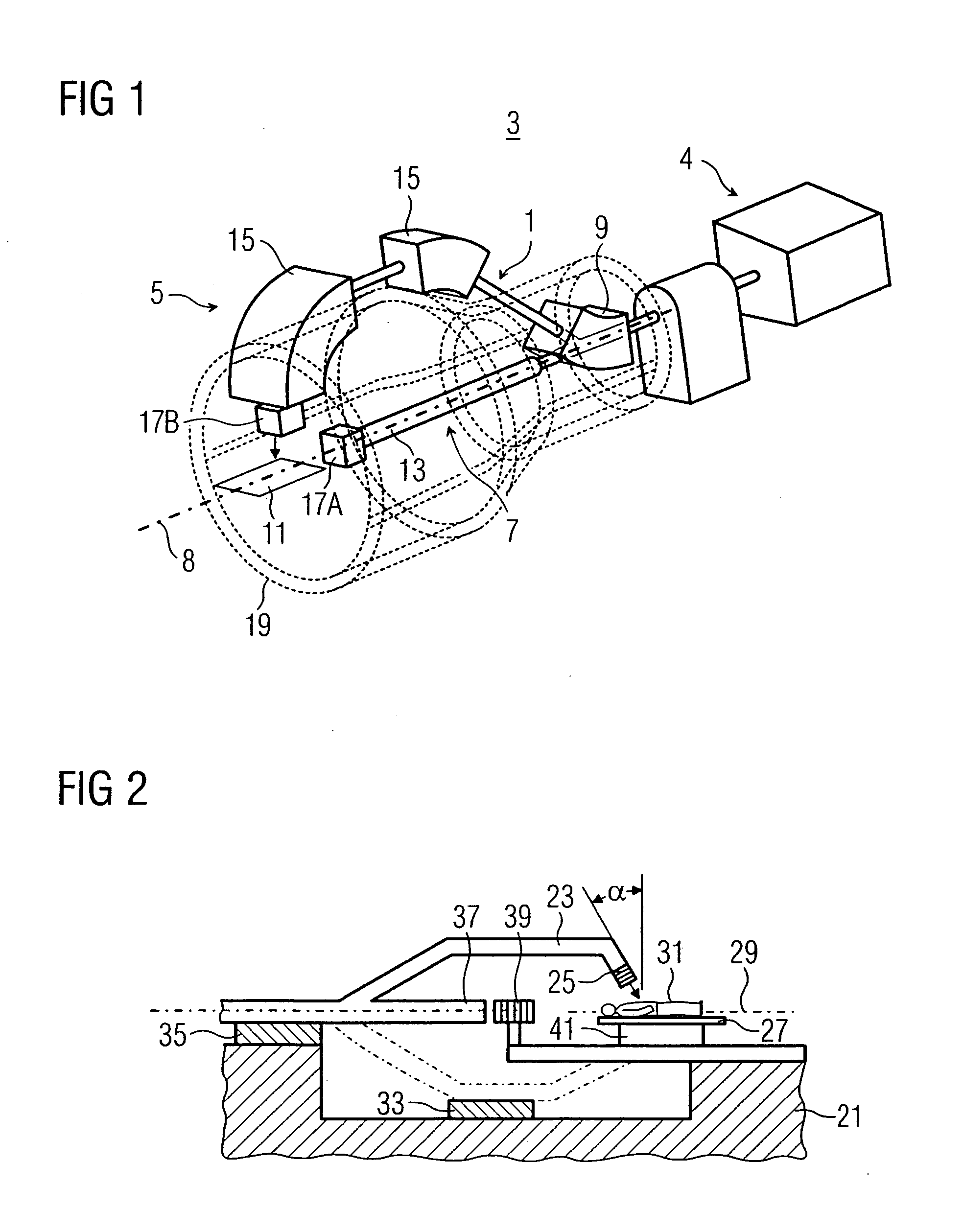 Gantry system for particle therapy, therapy plan or radiation method for particle therapy with such a gantry system