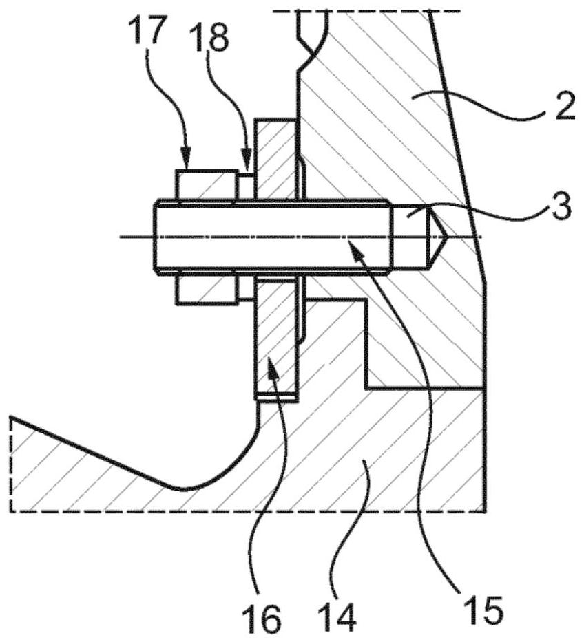 Turbine housing having low-stress connecting flange and exhaust turbine having such turbine housing