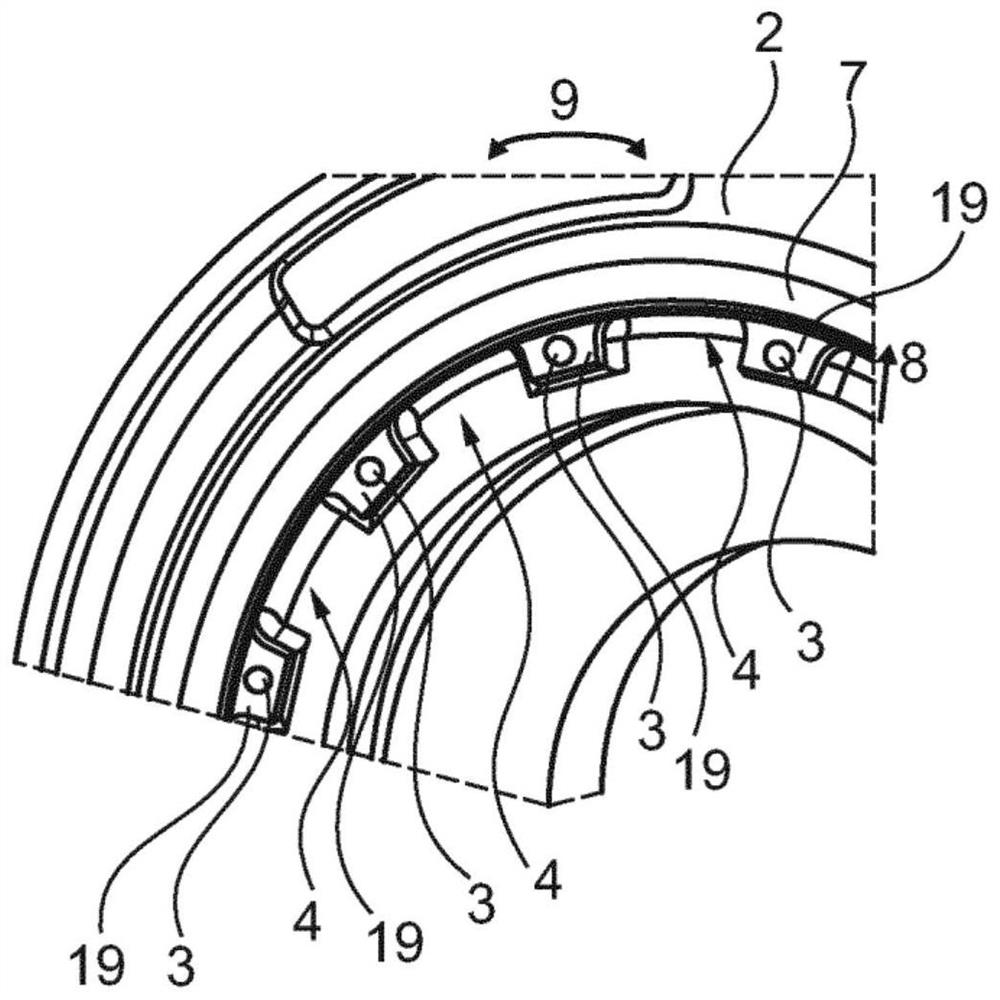 Turbine housing having low-stress connecting flange and exhaust turbine having such turbine housing