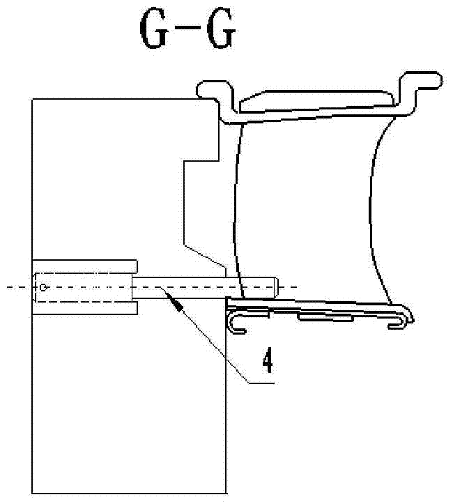 A positioning and clamping device for energy storage spot welding of stator blade sector block welding assembly