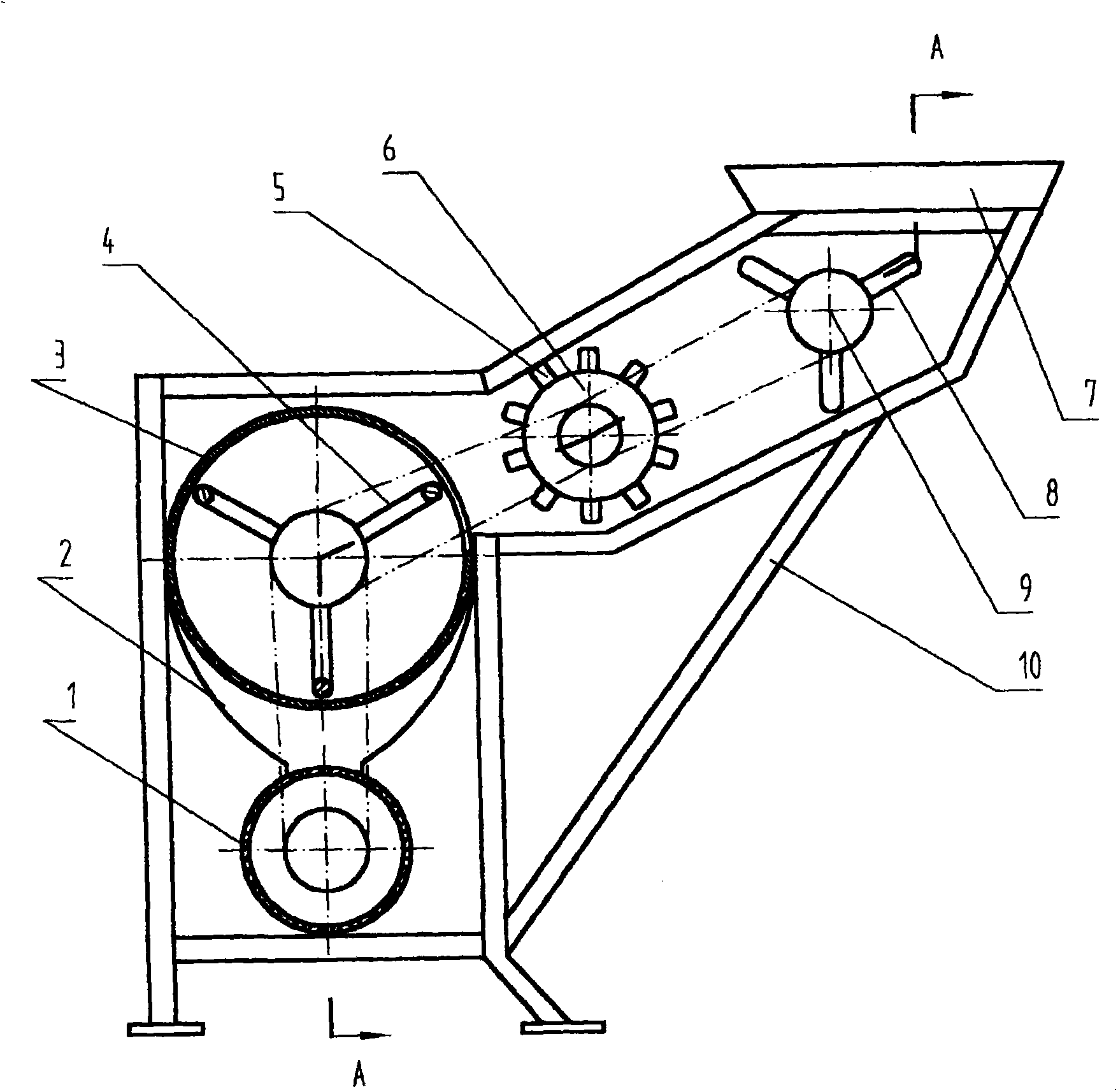 Watermelon seed extracting machine