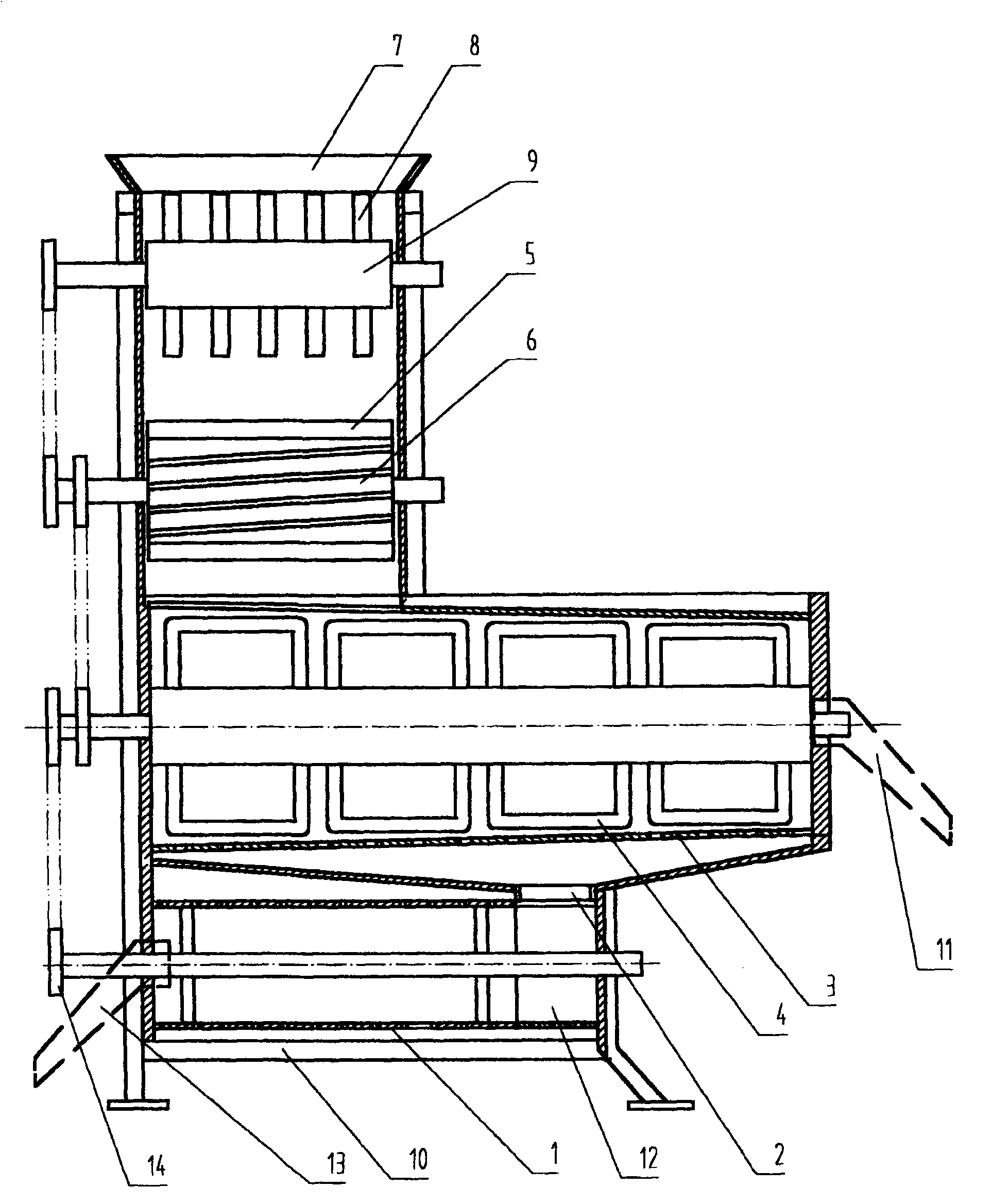 Watermelon seed extracting machine