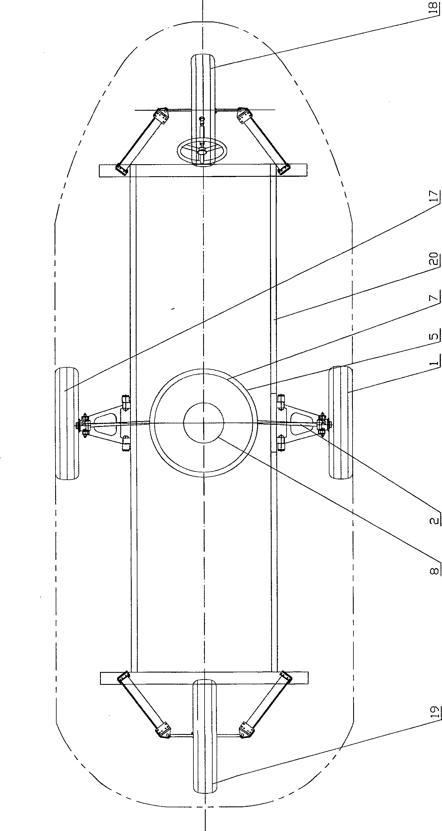 Quasi-rhombus vehicle kinetic energy drive system