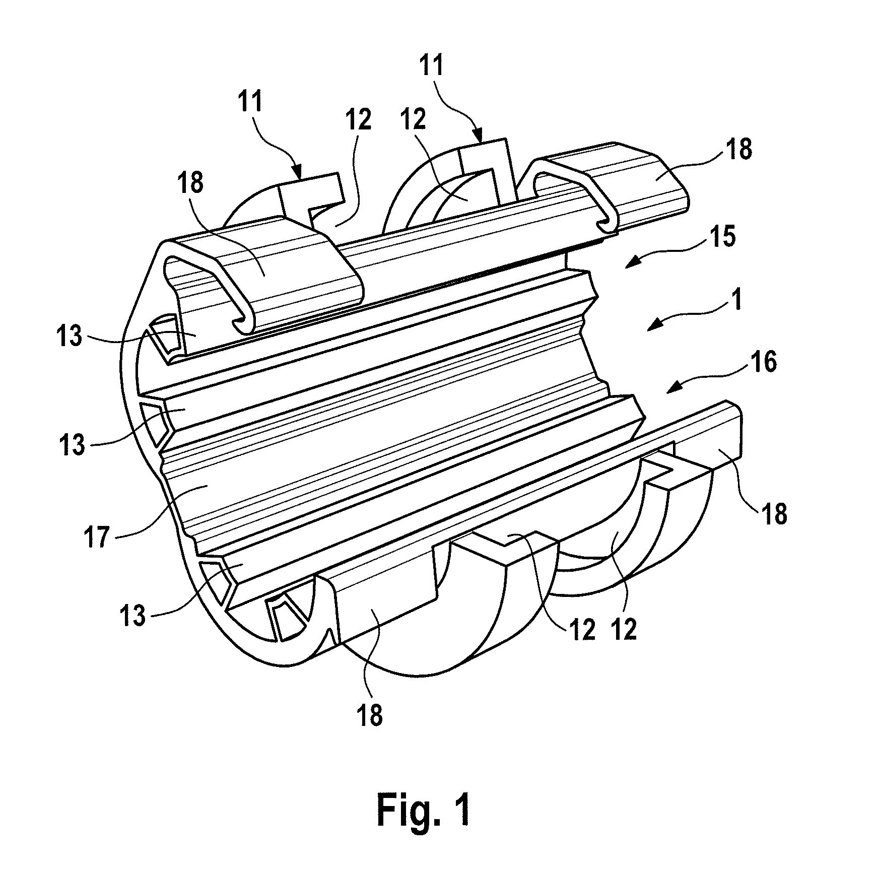 Fastening device for fixing a cable