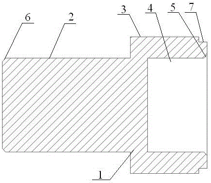 Fast repair spare part of shaft end of cooling table roller way and use method thereof