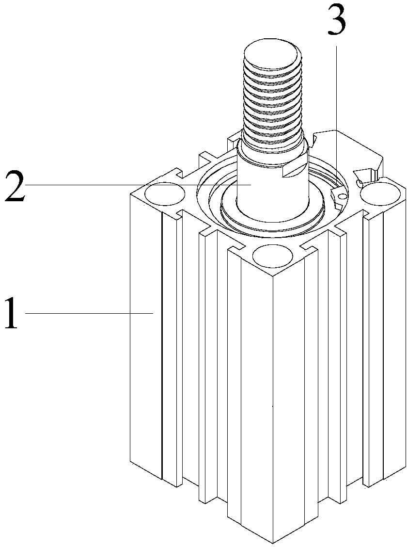 Bead feeding air cylinder of bead nailing machine