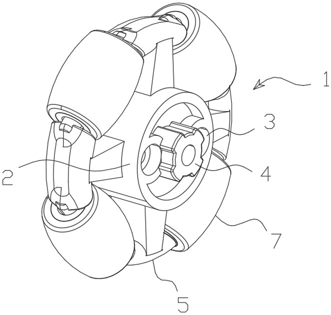 Self-steering composite wheel