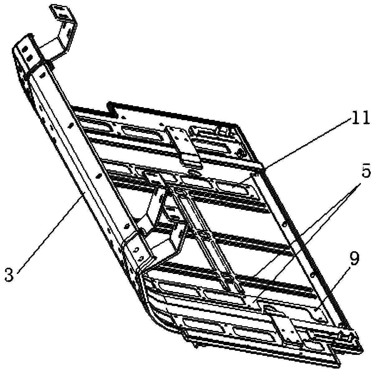 A kind of preparation method of lightweight and environment-friendly high-speed train plug door cover plate