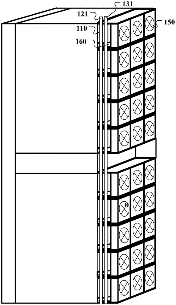 Cooling apparatus used for machine cabinet and machine cabinet